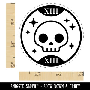 Death Tarot Card Rubber Stamp for Stamping Crafting Planners