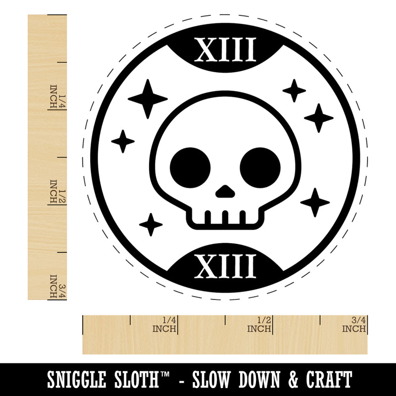 Death Tarot Card Rubber Stamp for Stamping Crafting Planners