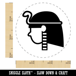 Egyptian Head Rubber Stamp for Stamping Crafting Planners
