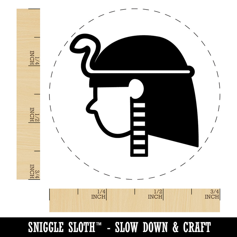Egyptian Head Rubber Stamp for Stamping Crafting Planners