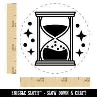 Hourglass Sands of Time Rubber Stamp for Stamping Crafting Planners