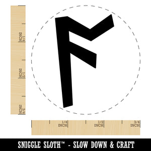 Norse Viking Dwarven Rune Letter A Rubber Stamp for Stamping Crafting Planners