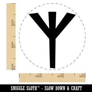 Norse Viking Dwarven Rune Letter X Rubber Stamp for Stamping Crafting Planners