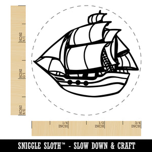 Old Timey Boat Ship Rubber Stamp for Stamping Crafting Planners