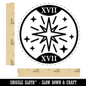 The Star Tarot Card Rubber Stamp for Stamping Crafting Planners