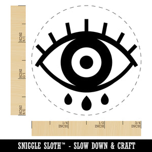 Three Tears Evil Eye Nazar Charm Rubber Stamp for Stamping Crafting Planners