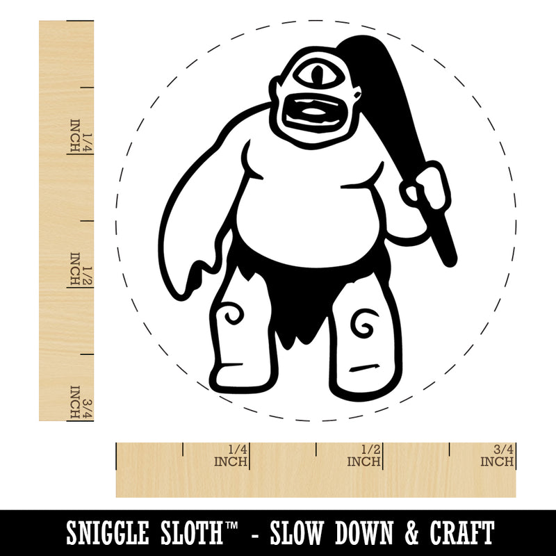 Cyclops Giant Greek Monster Rubber Stamp for Stamping Crafting Planners