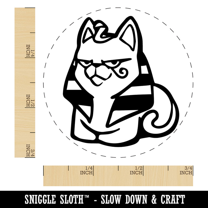 Egyptian Sphinx Cat Loaf Rubber Stamp for Stamping Crafting Planners