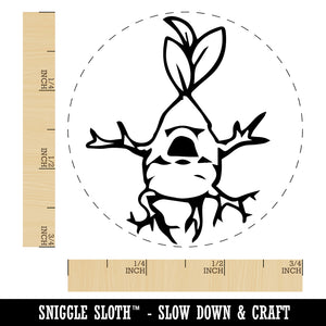 Mandrake Creepy Plant Baby Rubber Stamp for Stamping Crafting Planners