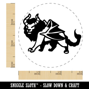 Manticore Greek Mythological Creature Beast Rubber Stamp for Stamping Crafting Planners