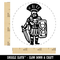 Roman Soldier Centurion Sword Shield Rubber Stamp for Stamping Crafting Planners