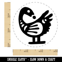 Sankofa African Adinkra Bird Symbol Reflection Rubber Stamp for Stamping Crafting Planners