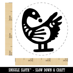 Sankofa African Adinkra Bird Symbol Reflection Rubber Stamp for Stamping Crafting Planners