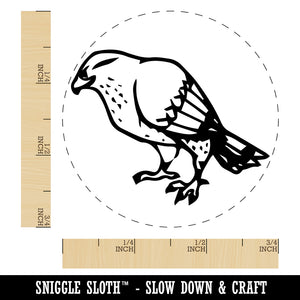 Standing Hawk Falcon Bird of Prey Rubber Stamp for Stamping Crafting Planners