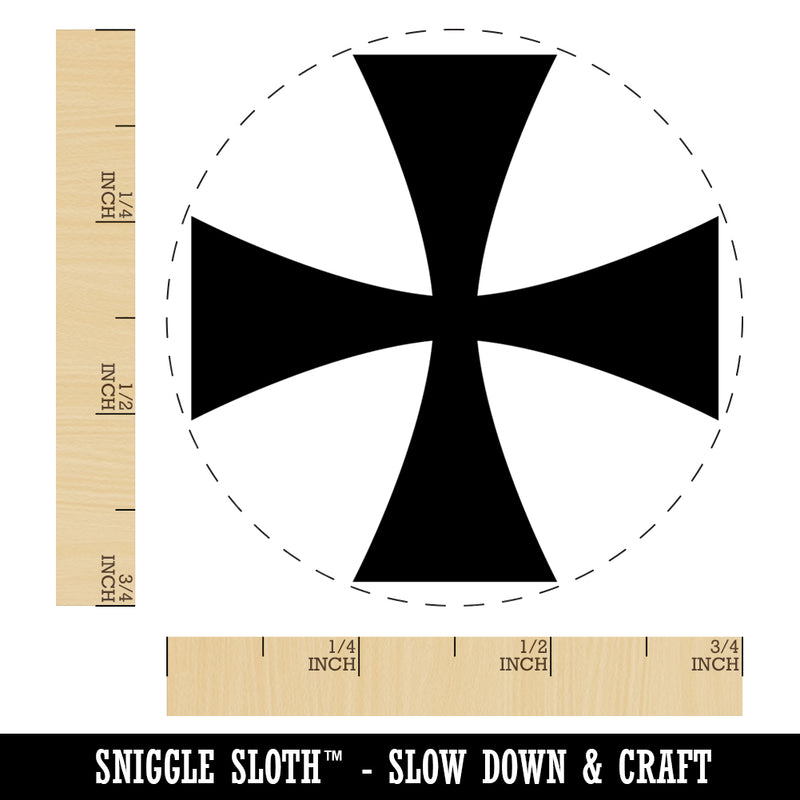 Templar Cross Rubber Stamp for Stamping Crafting Planners