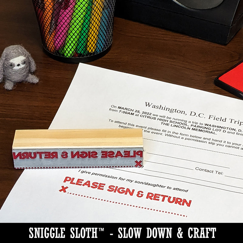 Do Not Bend with Border Minimalistic Rectangle Rubber Stamp for Stamping Crafting