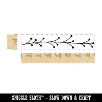 Budding Branch Twig Rectangle Rubber Stamp for Stamping Crafting