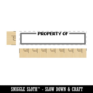 Property of Double Border Fill-In Rectangle Rubber Stamp for Stamping Crafting