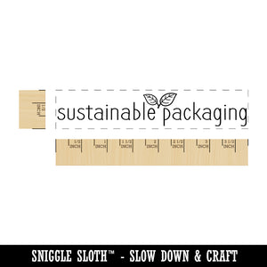 Sustainable Packaging Rectangle Rubber Stamp for Stamping Crafting