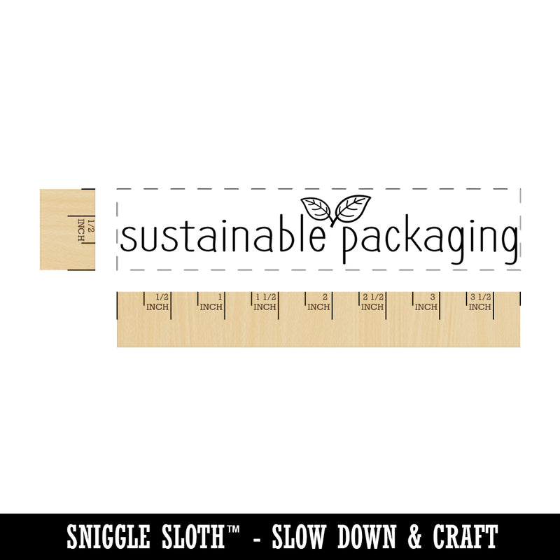 Sustainable Packaging Rectangle Rubber Stamp for Stamping Crafting