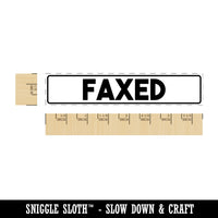 Faxed Office Filing Rectangle Rubber Stamp for Stamping Crafting