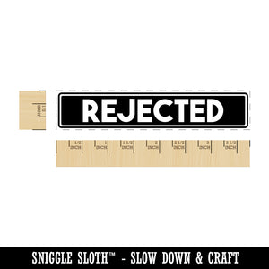 Rejected Office Filing Rectangle Rubber Stamp for Stamping Crafting