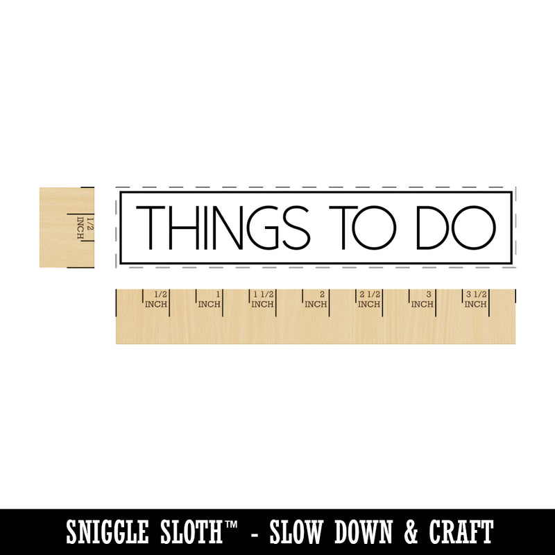 Things To Do with Border Minimalistic Rectangle Rubber Stamp for Stamping Crafting