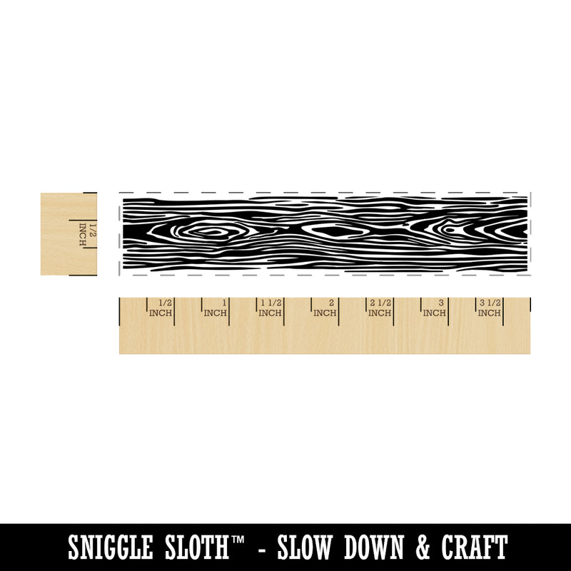 Wood Grain Tree Texture Pattern Rectangle Rubber Stamp for Stamping Crafting