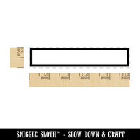 Bold Line Border Rectangle Rubber Stamp for Stamping Crafting