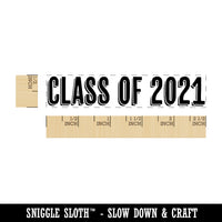 Class of 2021 Graduate Graduation Rectangle Rubber Stamp for Stamping Crafting
