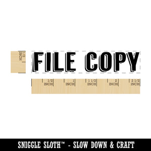 File Copy Drop Shadow Rectangle Rubber Stamp for Stamping Crafting