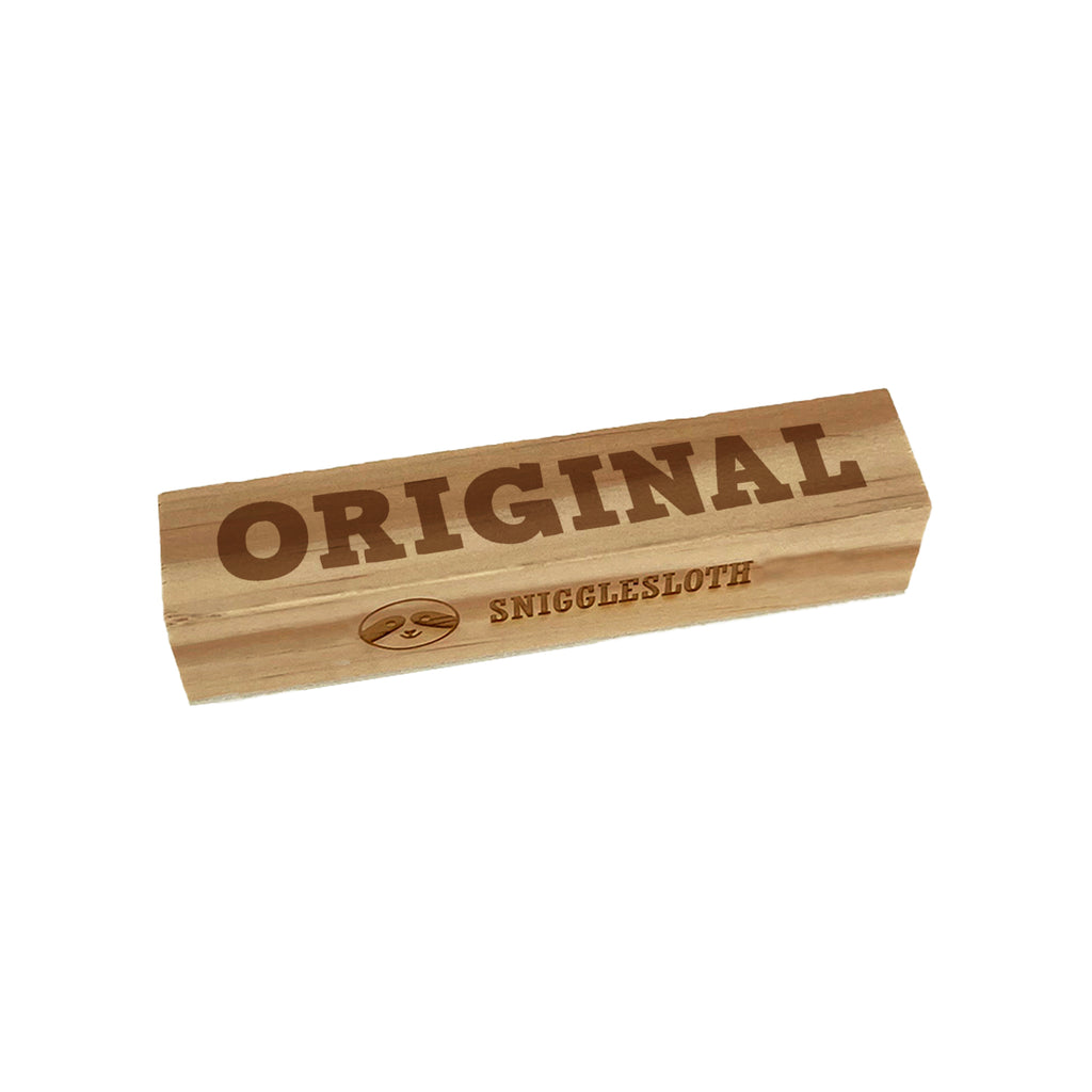 Original Fun Text Rectangle Rubber Stamp for Stamping Crafting