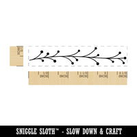 Budding Branch Twig Rectangle Rubber Stamp for Stamping Crafting