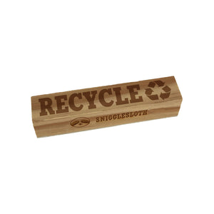 Recycle with Symbol Rectangle Rubber Stamp for Stamping Crafting