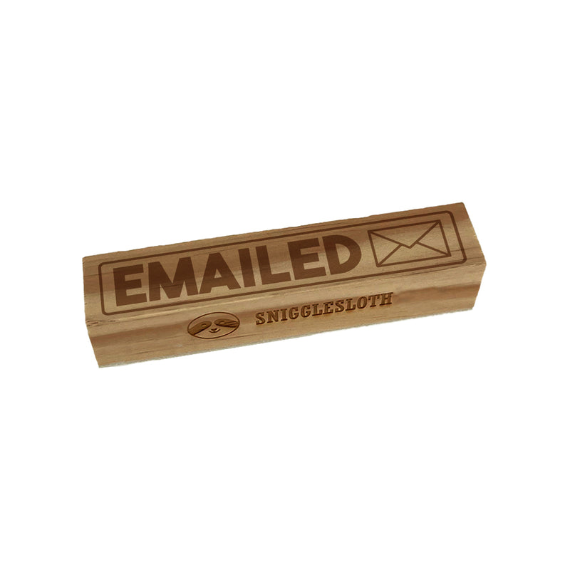 Emailed Office Filing Envelope Rectangle Rubber Stamp for Stamping Crafting