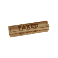 Faxed Office Filing Rectangle Rubber Stamp for Stamping Crafting