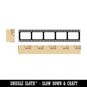 Film Strip Movie Reel Photography Rectangle Rubber Stamp for Stamping Crafting