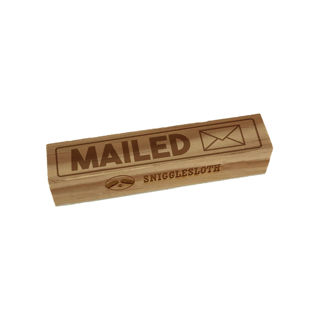 Mailed Office Filing Envelope Rectangle Rubber Stamp for Stamping Crafting