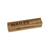Mailed Office Filing Envelope Rectangle Rubber Stamp for Stamping Crafting