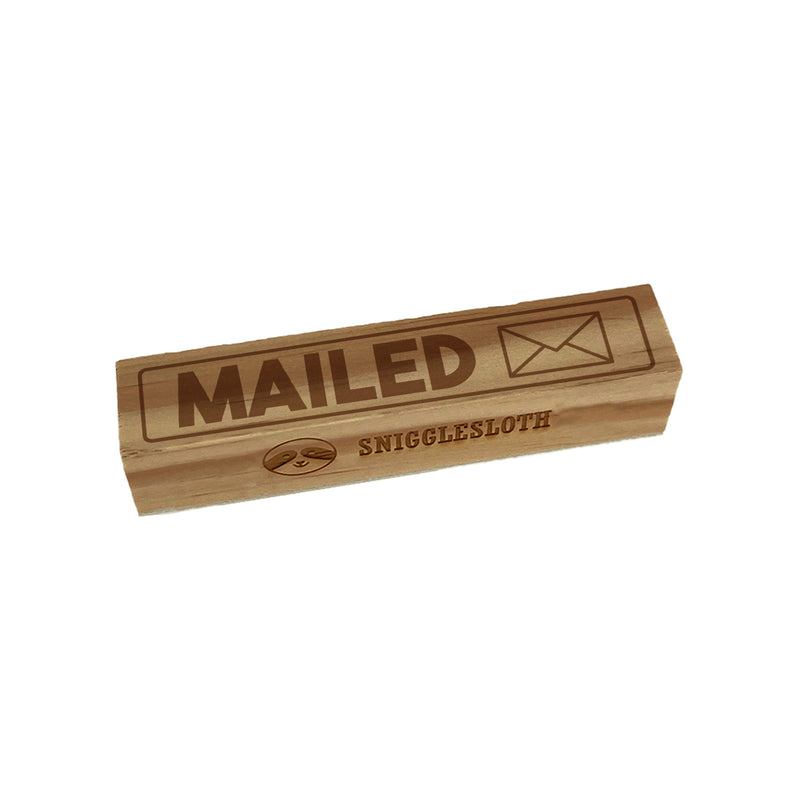 Mailed Office Filing Envelope Rectangle Rubber Stamp for Stamping Crafting