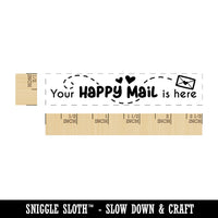 Your Happy Mail is Here Envelope with Heart Rectangle Rubber Stamp for Stamping Crafting