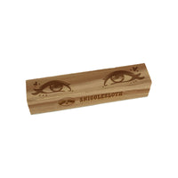 Charming Kawaii Anime Inspired Set of Eyes Rectangle Rubber Stamp for Stamping Crafting