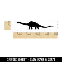 Brontosaurus Brachiosaurus Apatosaurus Long Neck Dinosaur Jurassic Period Rectangle Rubber Stamp for Stamping Crafting