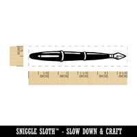 Fancy Fountain Pen for Writing and Calligraphy Rectangle Rubber Stamp for Stamping Crafting