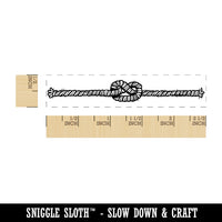 Nautical Rope Knot String Border Rectangle Rubber Stamp for Stamping Crafting