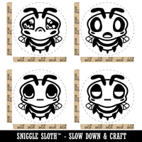 Cute Bee Sad Shocked Sleepy Unamused Rubber Stamp Set for Stamping Crafting Planners