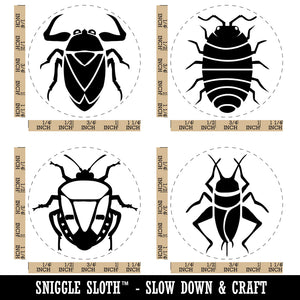 Bugs Insects Stink Water Pill Cricket Rubber Stamp Set for Stamping Crafting Planners