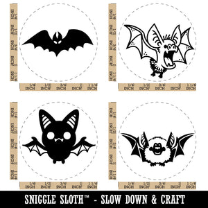 Halloween Bats Rubber Stamp Set for Stamping Crafting Planners