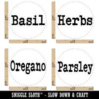 Herbs Oregano Basil Parsley Rubber Stamp Set for Stamping Crafting Planners