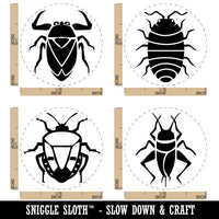 Bugs Insects Stink Water Pill Cricket Rubber Stamp Set for Stamping Crafting Planners